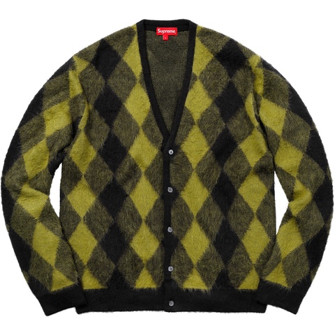 Brushed Argyle Cardigan - spring/summer 2018 - Supreme