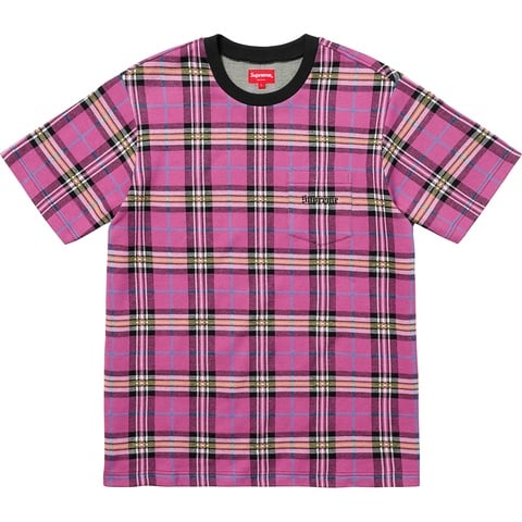 Jacquard Tartan Plaid Pocket Tee - Supreme