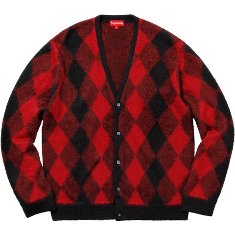 Brushed Argyle Cardigan - spring/summer 2018 - Supreme