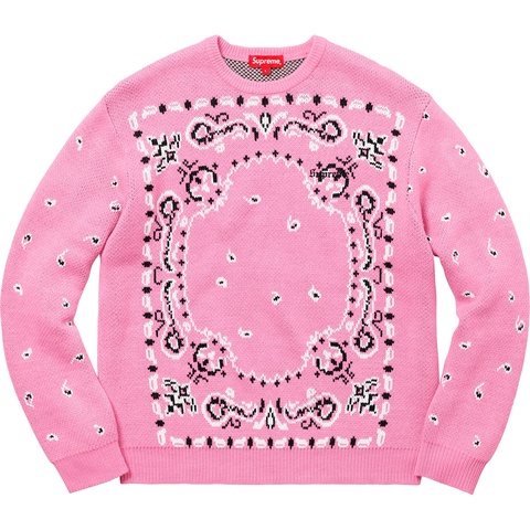Supreme Bandana Sweater バンダナ センター Bandana Sweater - spring/summer 2018 - Supreme