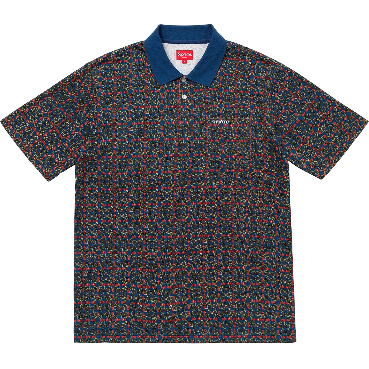 Supreme Bridle Print Polo (SS18) - $98