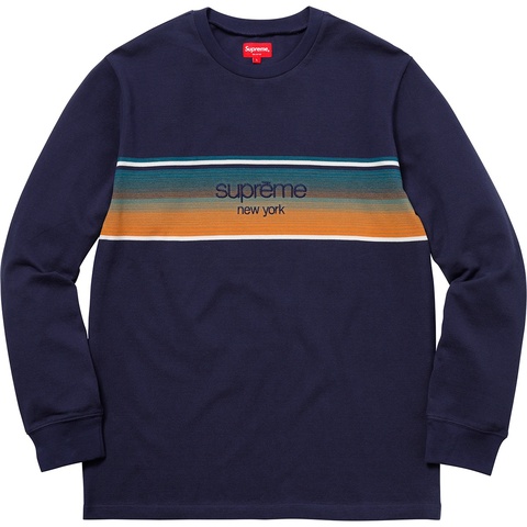 Supreme Shadow Stripe L/S Top - Colorway