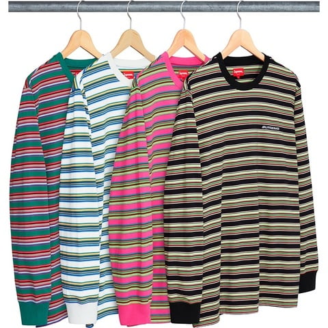 Supreme Multi Stripe L/S Top - $110.00