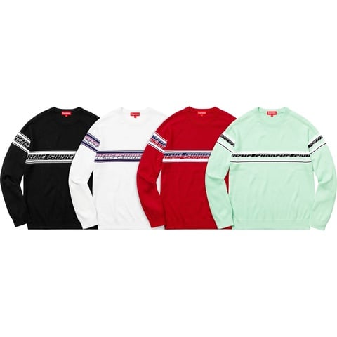 Supreme Striped Raglan Sweater - $138.00