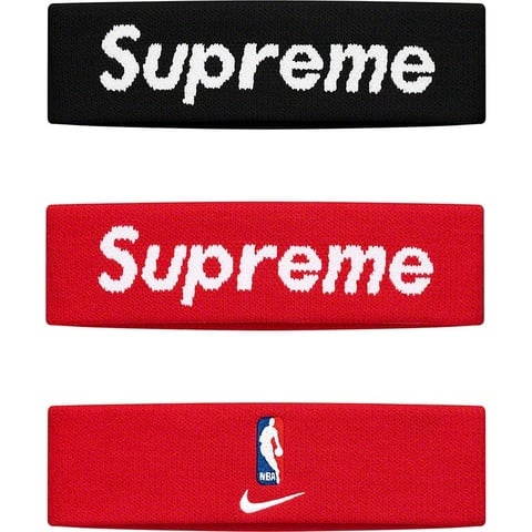 ヘアバンド　赤 NBA Supreme×NIKE Buy GOAT | RED SS19A56 - 'Red' Headband NBA x Nike x Supreme アクセサリー