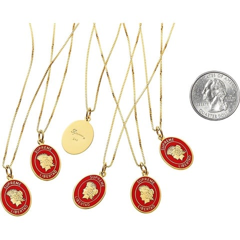 Supreme Libertad Gold Pendant - $398.00