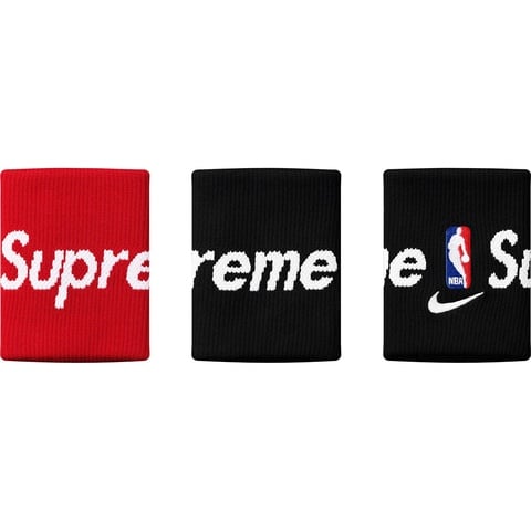 Nike Elite Wristbands ブラック Supreme コラボ Supreme®/Nike®/NBA Wristbands - spring/summer 2019 - Supreme