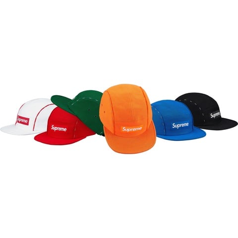 Supreme Pique Piping Camp Cap - $48.00