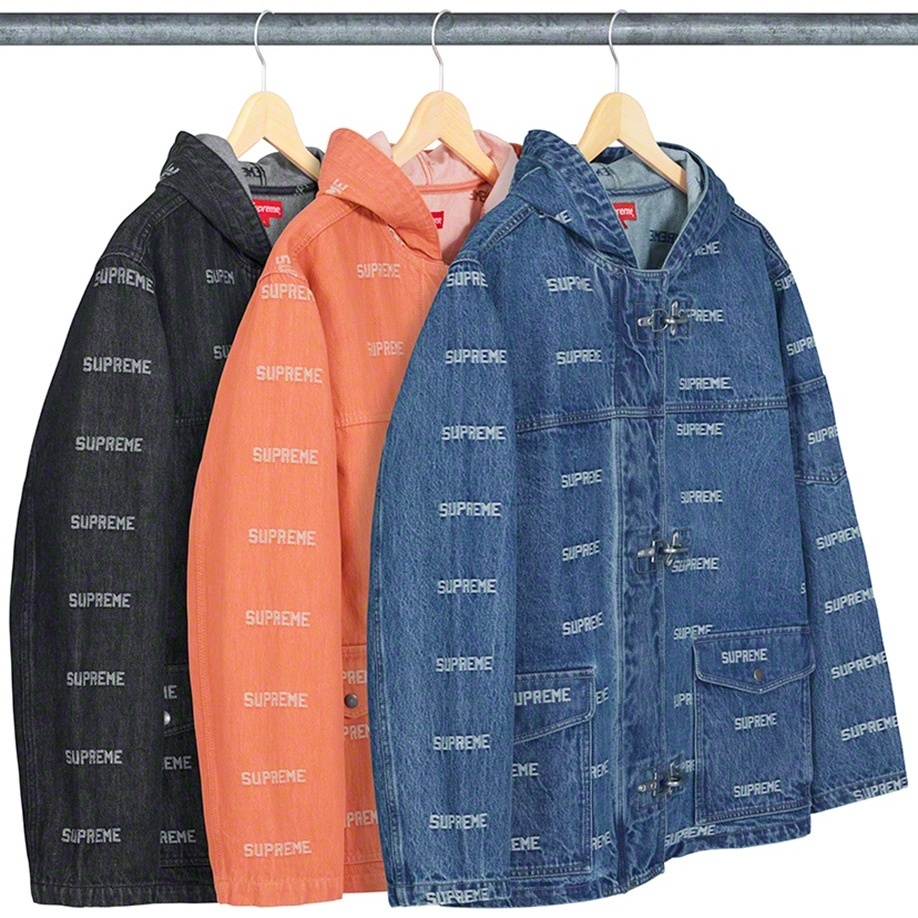 Supreme Logo Denim Turnout Jacket (spring/summer 2019) - $288.00