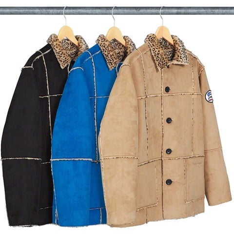 Supreme Reversible Faux Suede Leopard Coat - $268.00
