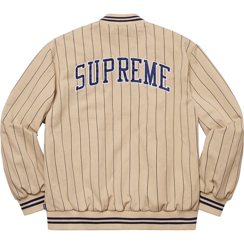 Pinstripe Varsity Jacket - spring/summer 2019 - Supreme