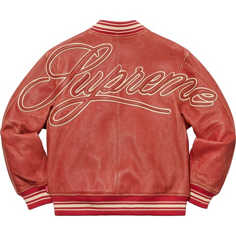 Supreme Leather Varsity Jacket - Colorway