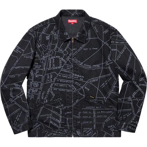 Gonz Map Work Jacket - spring/summer 2019 - Supreme