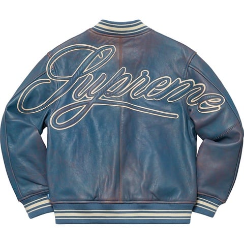 Leather Varsity Jacket - spring/summer 2019 - Supreme