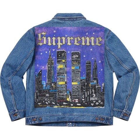 New York Painted Trucker Jacket - Supreme