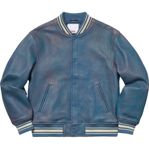 Leather Varsity Jacket - spring/summer 2019 - Supreme