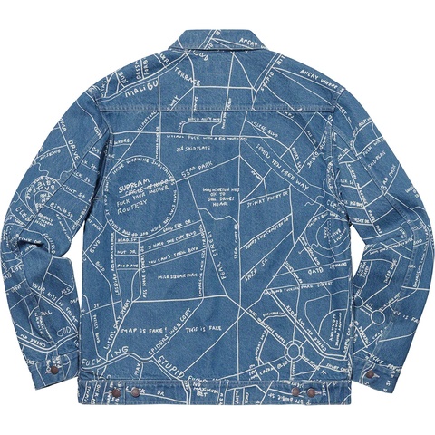 ジャケット・アウター SUPREME 19SS Gonz Map Work Denim Jacket Gonz Map Work Jacket - spring/summer 2019 - Supreme