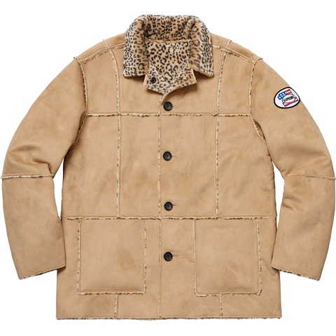 Supreme Reversible Faux Suede Leopard Coat - Colorway