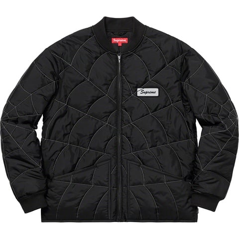 Spider Web Quilted Work Jacket - Supreme