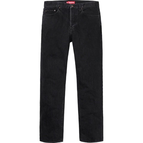Supreme Stone Washed Black Slim Jean - $148.00