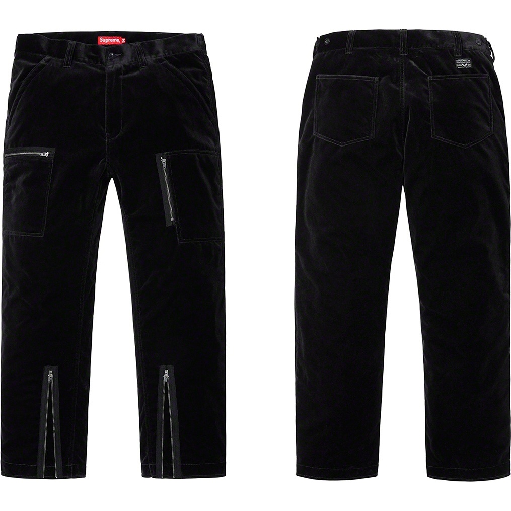 Supreme Velvet Flight Pant (spring/summer 2019) - $188.00