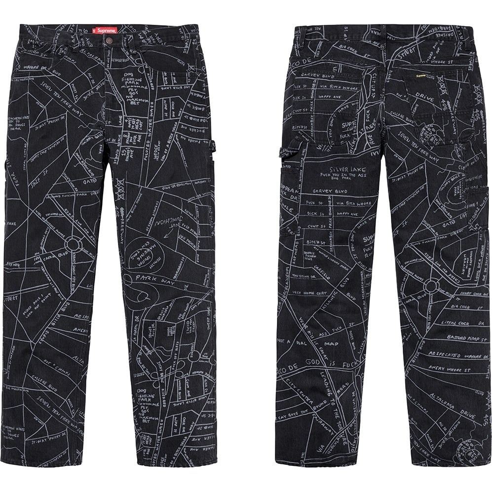 Gonz Map Denim Painter Pant - SupremeCommunity