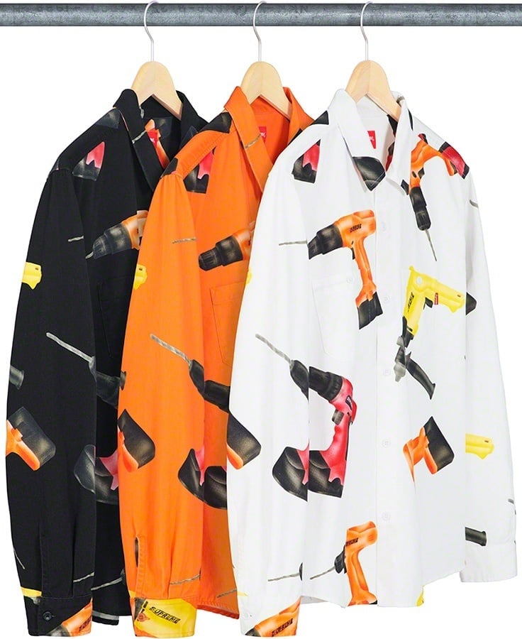 【入手困難!!】シュプリーム ✈︎ Drills Work Shirt 2019 Supreme Drills Work Shirt (SS19) - $138