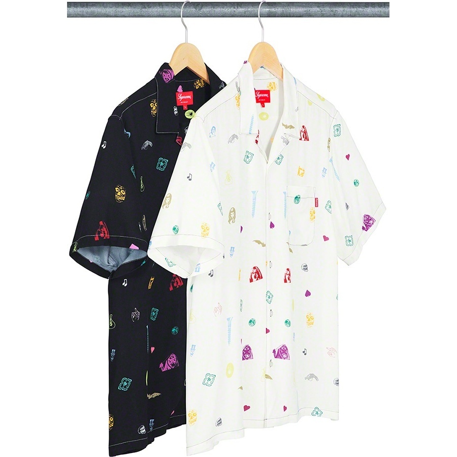 Supreme Deep Space Rayon S/S Shirt (spring/summer 2019) - $138.00