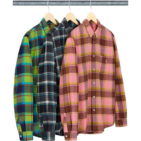 Supreme Plaid Flannel Shirt - $118.00