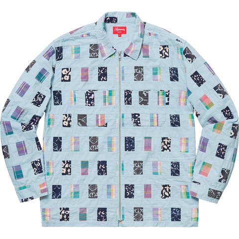 Patchwork Zip Up Shirt - spring/summer 2019 - Supreme
