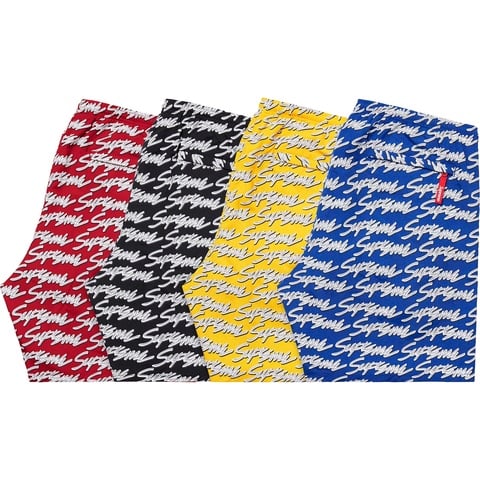 Supreme Signature Script Logo Water Short - $118.00