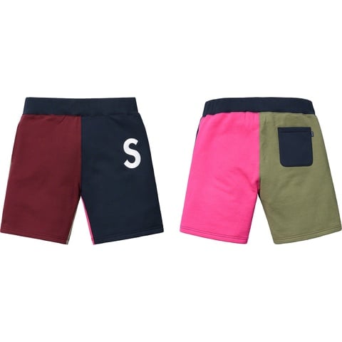 Supreme S Logo Colorblocked Sweatshort - SlOogShorts