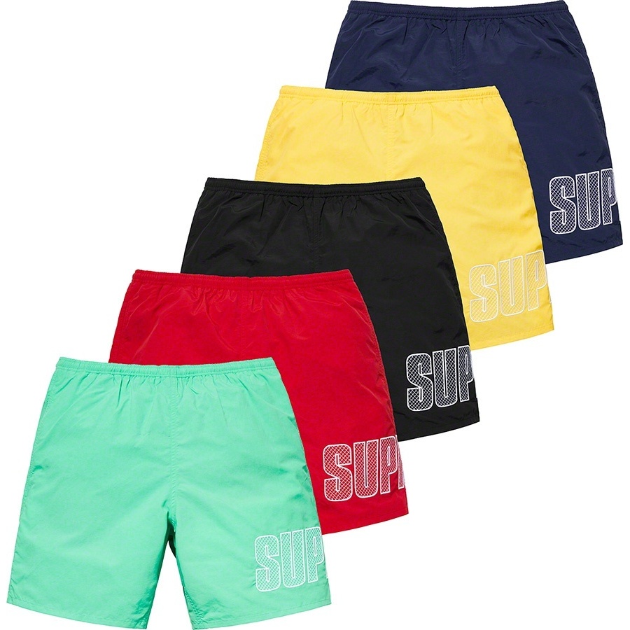 定価以下supreme Logo Appliqué Water Short L Logo Appliqué Water Short - spring/summer 2019 - Supreme