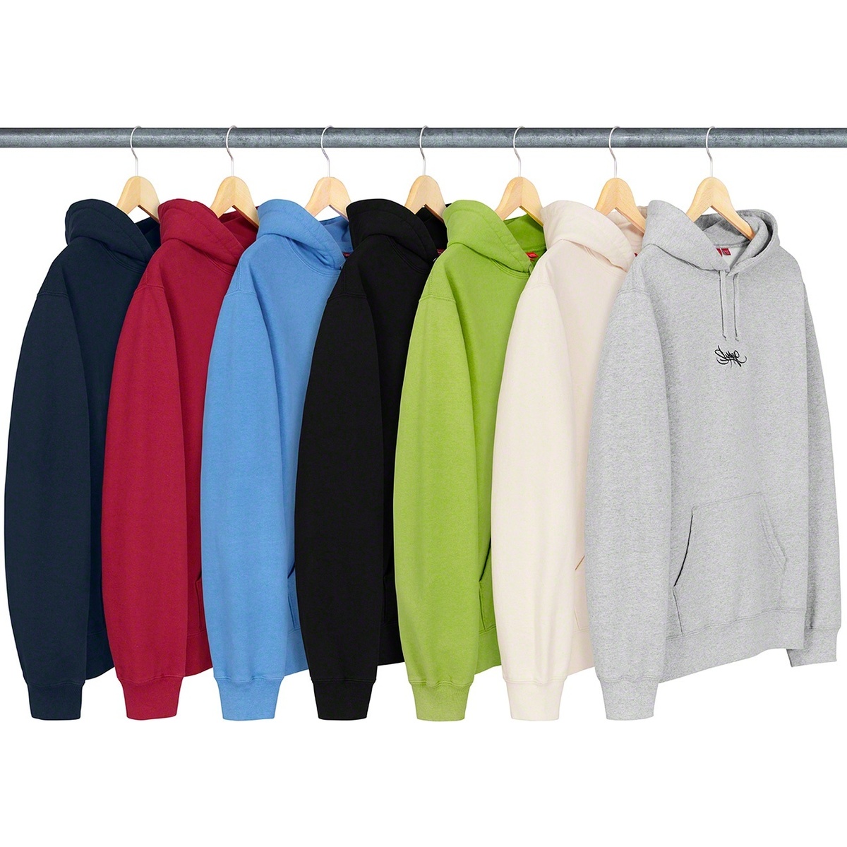 Supreme Tag Logo Hooded Sweatshirt M ヘザー Supreme Tag Logo Hooded Sweatshirt Sz M | eBay