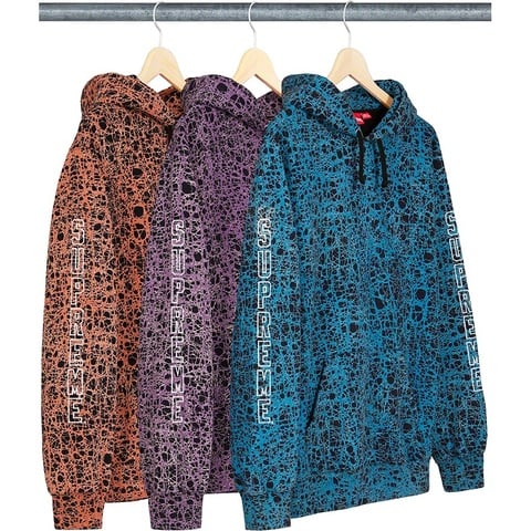Supreme Marble Hooded Sweatshirt - $148.00