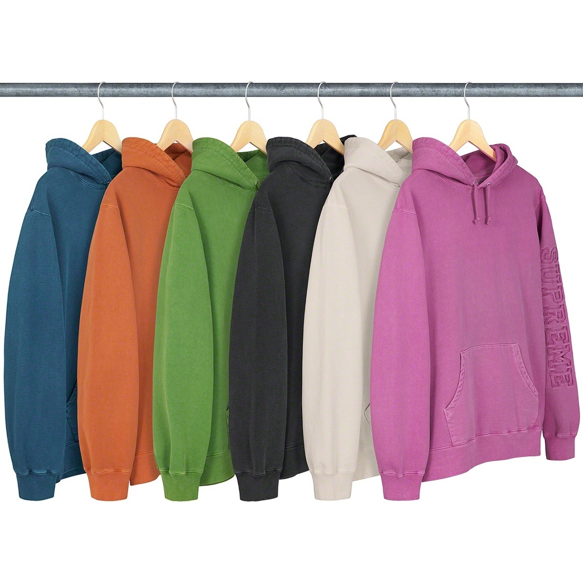 Overdyed Hooded Sweatshirt - spring/summer 2019 - Supreme