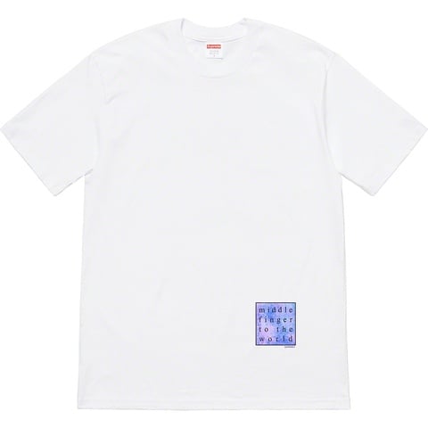 Supreme Middle Finger To The World Tee - $38.00