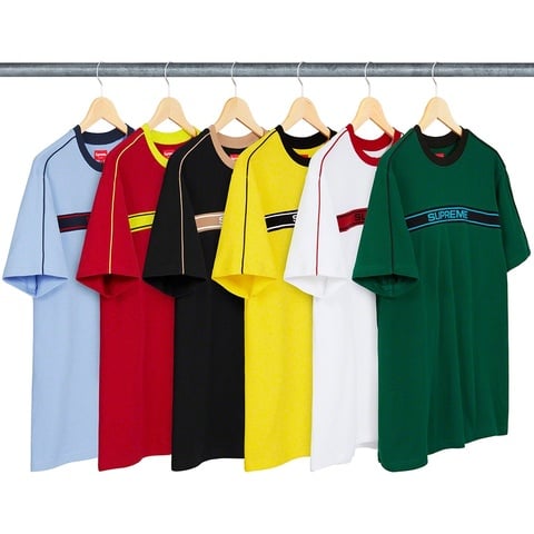 Supreme Chest Stripe Logo S/S Top - $88.00