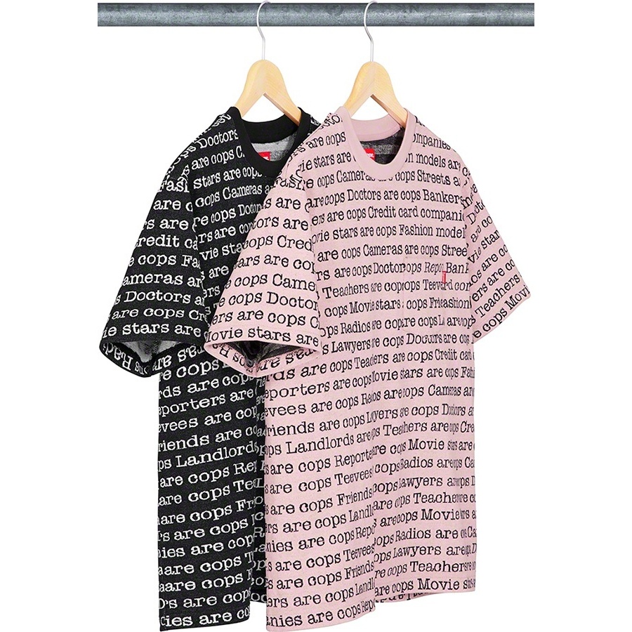 Cops Jacquard Pocket Tee - spring/summer 2019 - Supreme