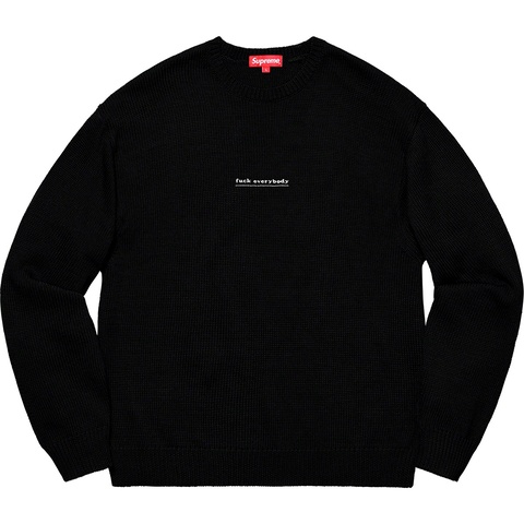 Supreme Fuck Everybody Sweater - Colorway