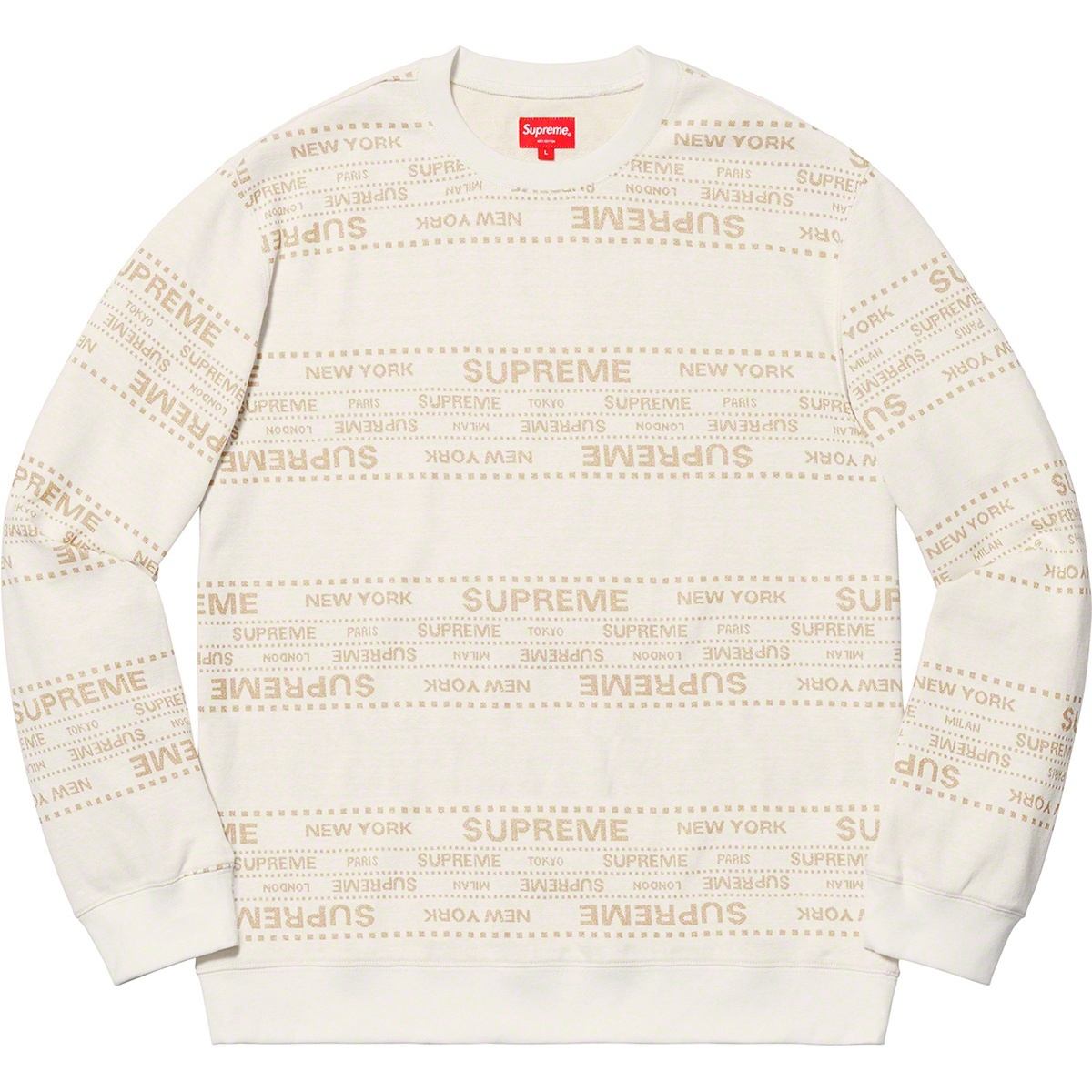 Supreme Metallic Jacquard Crewneck (SS19) - $118