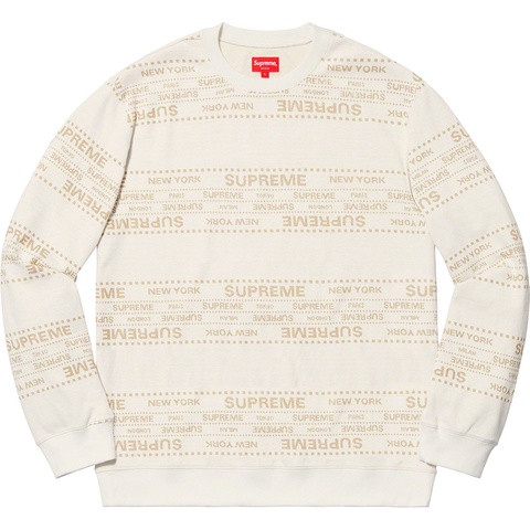 Metallic Jacquard Crewneck - spring/summer 2019 - Supreme