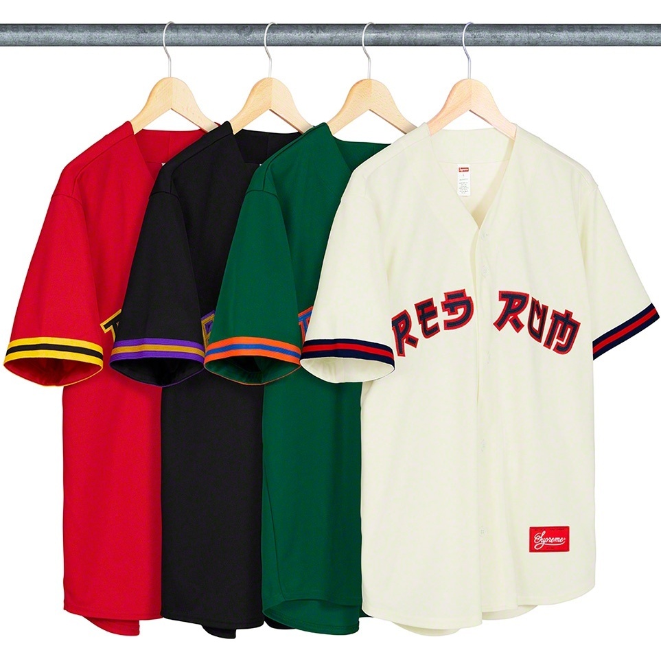 Red Rum Baseball Jersey - spring/summer 2019 - Supreme