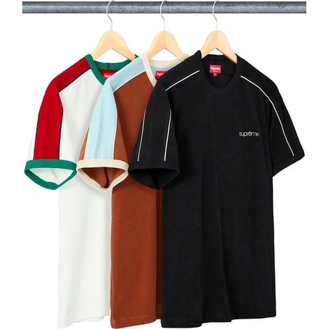 Supreme Shoulder Stripe Terry S/S Top - $88.00