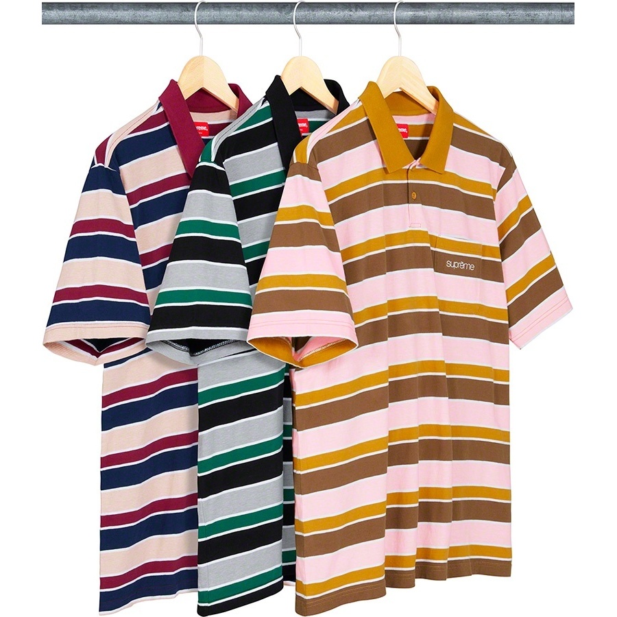 Classic Logo Stripe Polo - spring/summer 2019 - Supreme