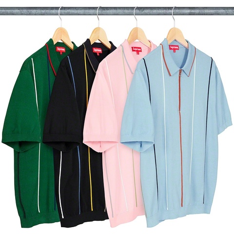 Pinstripe Half Zip Polo - spring/summer 2019 - Supreme