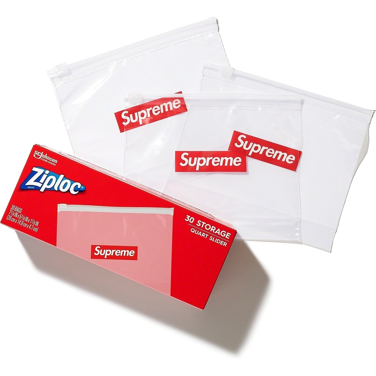 Supreme®/Ziploc® Bags (Box of 30) - Supreme
