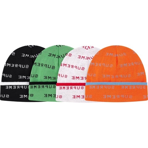 Supreme Logo Repeat Beanie - $36.00