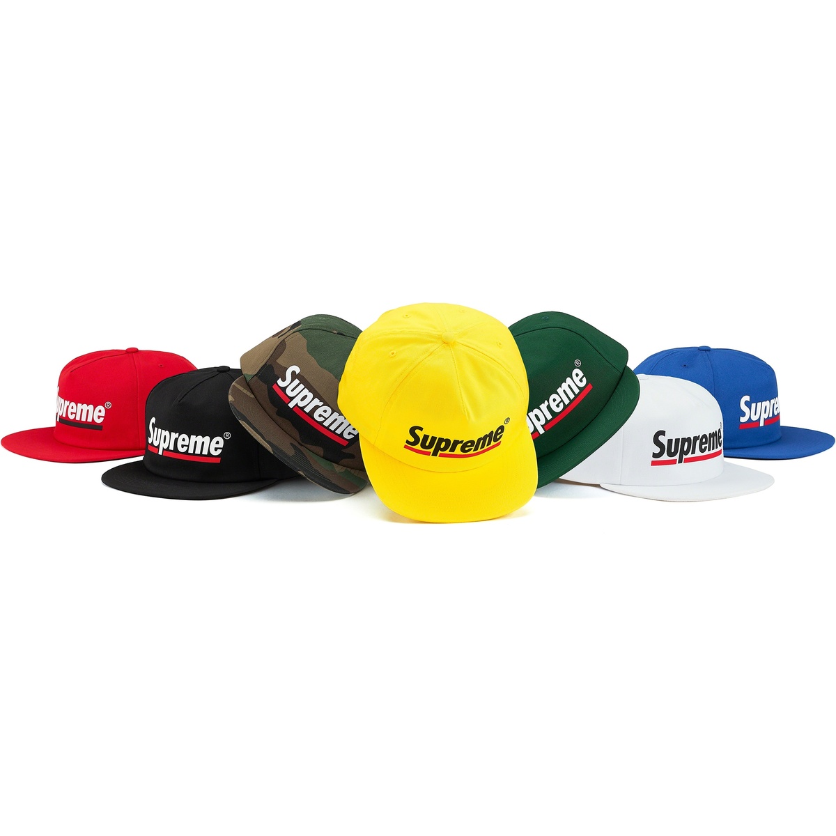 Supreme Underline 5-Panel Cap 20SS 青 Underline 5-Panel - spring/summer 2020 - Supreme