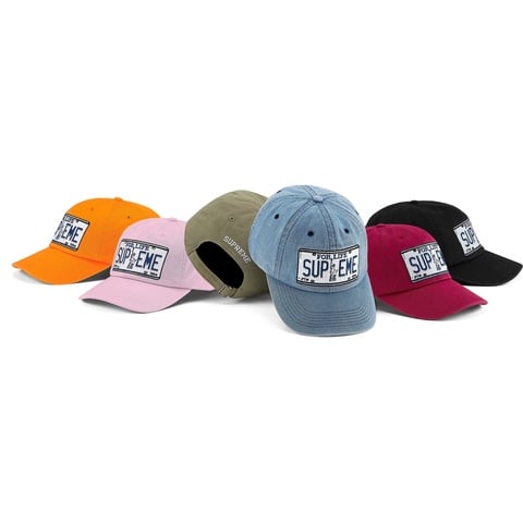 Supreme License Plate 6-Panel - $48.00